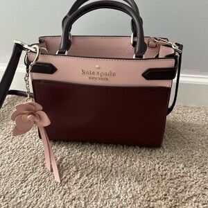 kate spade Pink and Brown Leather Satchel